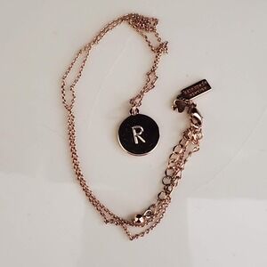 Kate Spade New York Initial R Pendant Necklace Rose Gold One In A Million